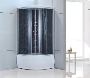 China 35''X35''X85'' Sliding Door Shower Enclosure Tempered Glass wholesale