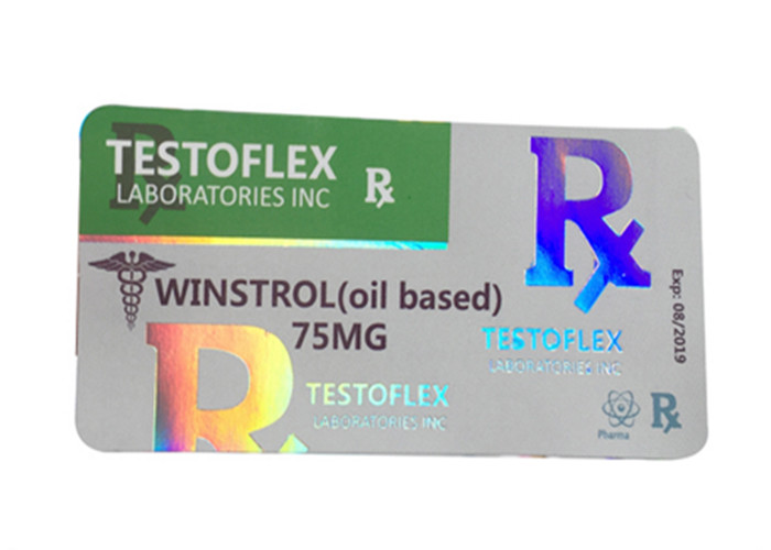 Custom Design PET Vial Labels Boxes For Bodybuilding Injectable Anabolic Glossy Holographic Pills Bottles