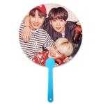 0.6mm PET Plastic Korea Celebrity 3d Handfan 3d Lenticular Handfan With Idol