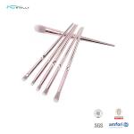 Recyclable Synthetic Plastic Makeup Brushes Eco Friendly 10 Pieces BSCI