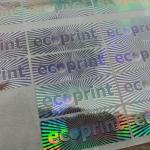 ODM Laser Revenue Stamp Duty Trademark Printable Hologram Stickers