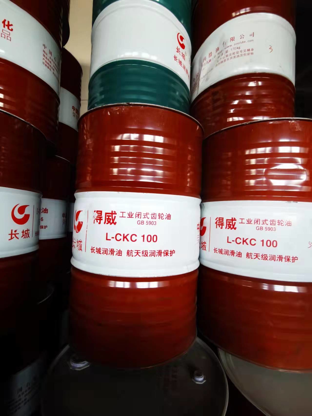 Sinopec Dewei L-CKC Industrial Closed Gear Oil Great Wall Lubricant In China