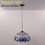 12'' European Style Turkish Light Bed Room Dinning Room Stained Glass Chandelier