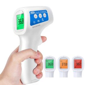 China Blue White Digital Thermometer With Probe Avoid Touch Skin Battery Operated wholesale