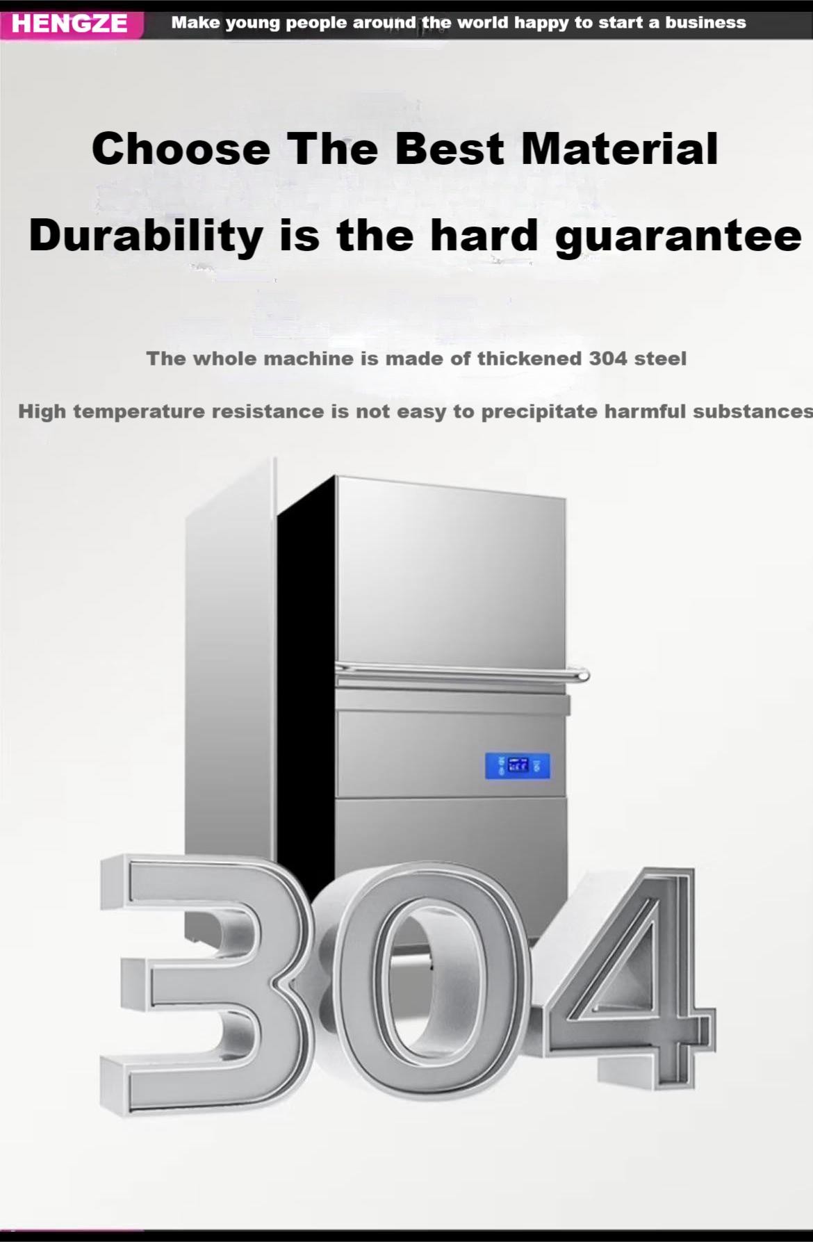 60AS Automatic Dishwasher Machine Fully Integrated Commercial Dishwasher Hood