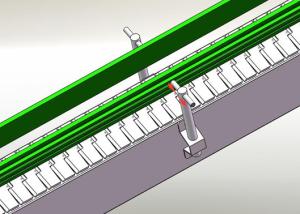 China Zzgenerate Cosmetic Industry Slat Chain Conveyor for Conveying wholesale