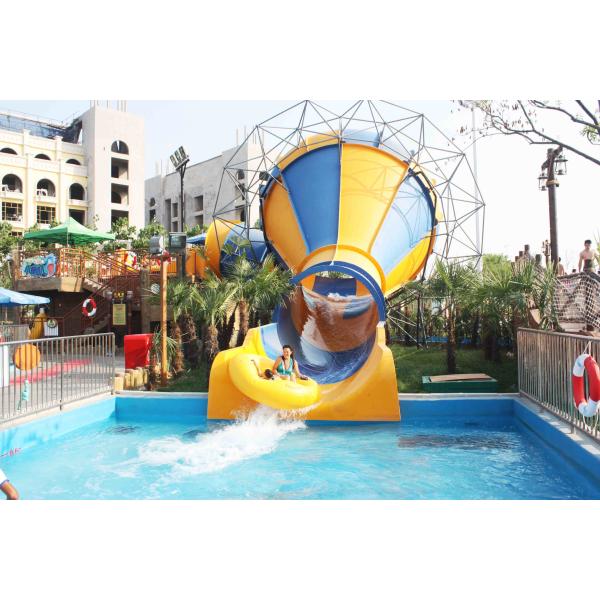 Comercial Indoor Water Play Small Slide / Water Park Ride 100m3/Hr Small Tornado Water Slide