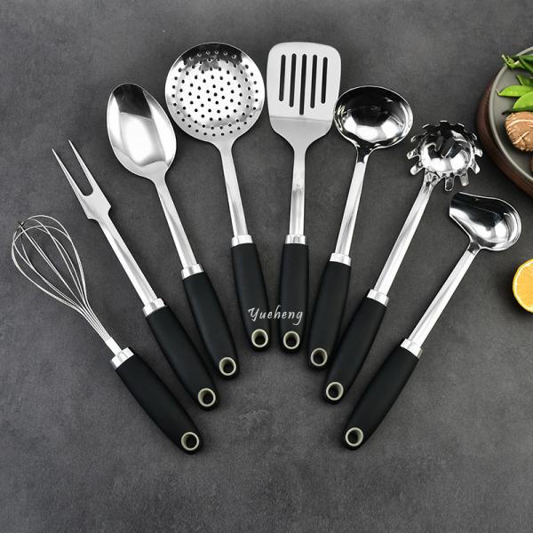 8Piece Heat-Resistant Kitchen Utensils set Kitchen Spatula Set Complete Cooking
