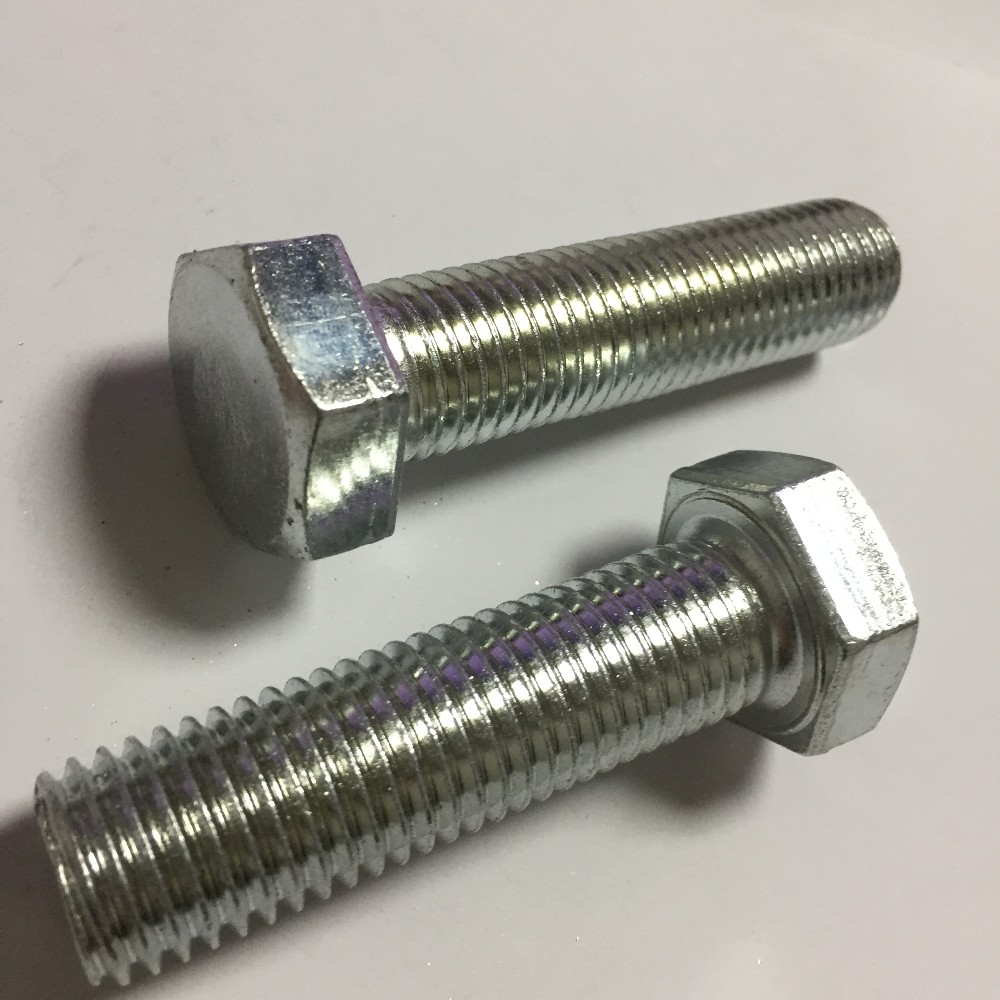 SS304 306 316 A2 70 A4 80 Hex Bolt Verbus Ripp Bolt DIN933/931 Yellow Zinc Finish