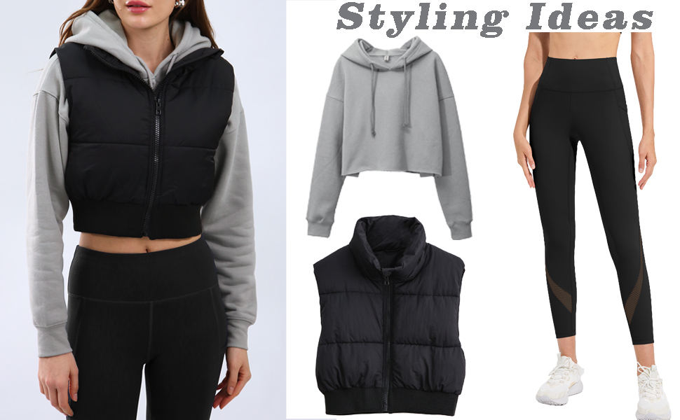 Hooded Cropped Sweatshirt For Women Long Sleeves Fleece Crop Top Sweatshirt Hoodie