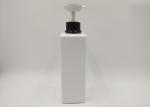 500ml 1000ml PET Blank Shampoo Bottle , Square Cosmetic Bottles 100% White