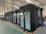 450L Vertical Beverage Cooler Supermarket Refrigerated Display Case