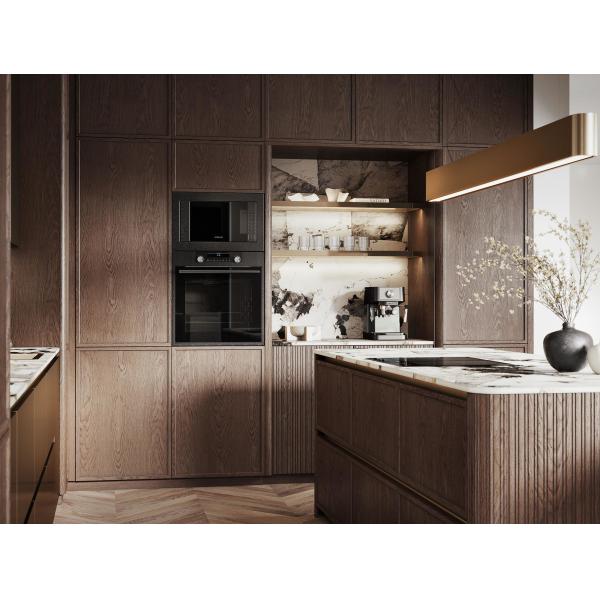 Wall Mounted Home Lacquer or Finish Modern Design Kitchen Cabinet Complete Set Wood Storage