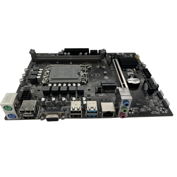 ETEK H610 Micro-ATX motherboard for LGA1700 CPUs DDR4 Dual-Channel PCIe 4.0 x16 Slot DP+HDMI+VGA Optional Outputs
