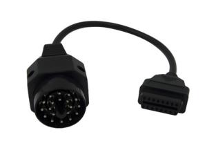 China 25 CM Length BMW OBD Cable 20 PIN To OBD2 16 PIN Female Adapter Connector wholesale