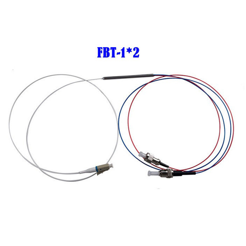 Splitter 1x2 FBT SM Fiber Optic Coupler SC FBT With Steel Tube Fused