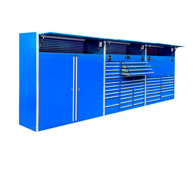 Customized Garage Cabinets Heavy Duty Storage Box on Wheels for Spare Tools and Parts