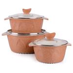 sustainable Aluminum Cookware Set Excellent Thermal Conductivity