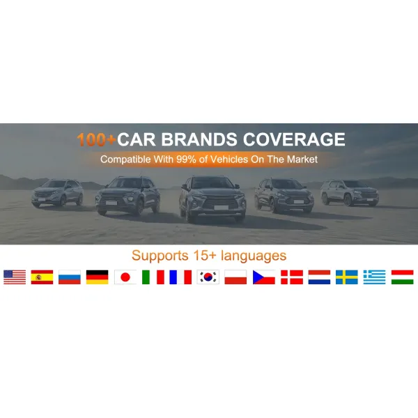 Xtruck 819 Handheld Automotive OBDII Diagnostic Scanner VIN Reading and Battery Status Monitoring Tool for Post-2000 Vehicles