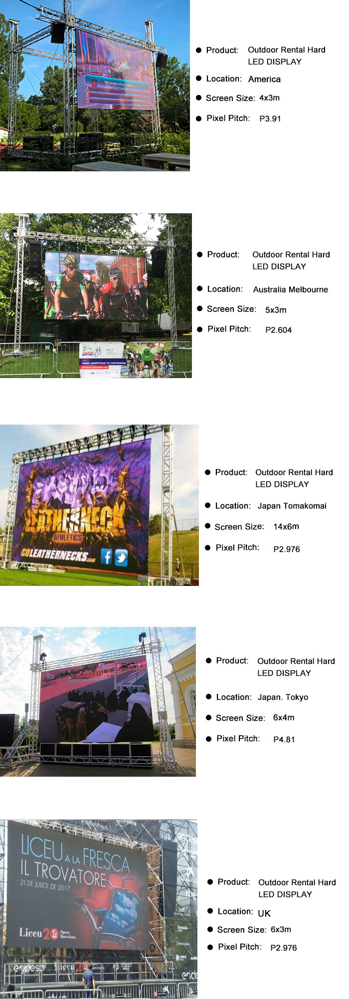 LED Wall Panel Screen Rental Stage Led Screen Led Rental Display P3.91MM Outdoor Led Display Screen Waterproof Led Video Wall