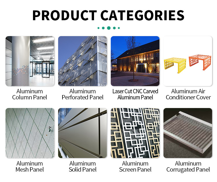 Customized Modern Design Column Aluminum Veneer Aluminium Roofing Sheet 3mm