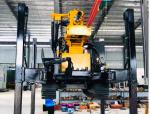 Steel Rotary Portable Water Well 350m Crawler Mounted Drill Rig Machine
