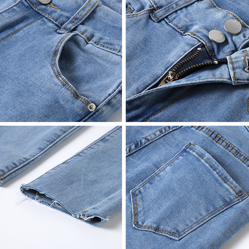 BEIANJI OEM Low Waist Cropped Women′S Denim Jeans