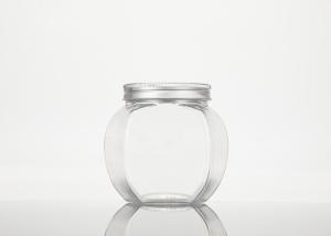 China Food Grade PET Plastic Jar Container With Aluminum Lids 65mm wholesale