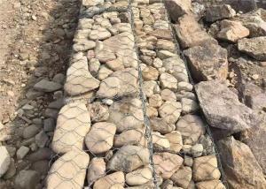 China 6*8, 8*10,10*12 Stone Filled Metal Wire Gabion Cage For Soil Or Riverbank Erosion Protection wholesale