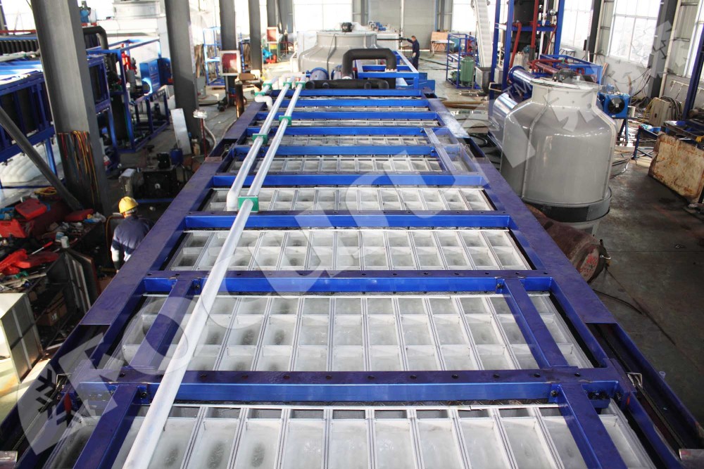Milky White 27 Tons Direct Refrigeration Block Ice Maker with Video Outgoing-Inspection