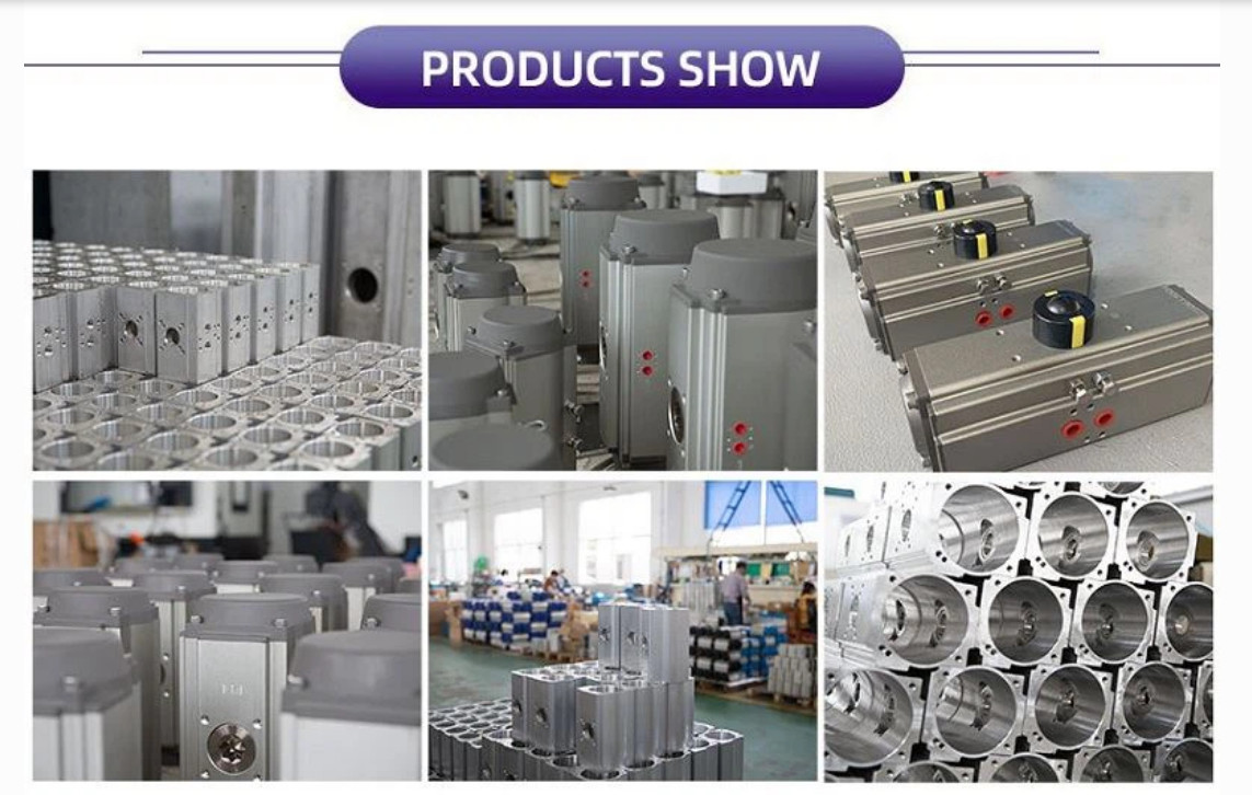Double Acting And Single Return Rotary Rack And Pinion Pneumatic Actuator