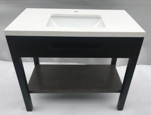 China Black powder coat finish metal hotel bathroom vanity/bathroom cabinet wholesale