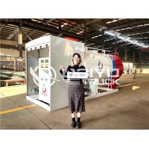 China 5 Ton 10m3 Skid Mounted LPG Gas Refilling Plant on sale