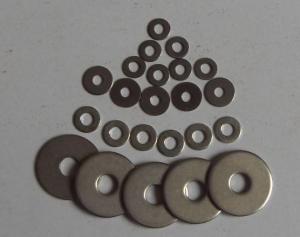China Electrogalvanizing Flat Metal Washers Carbon Steel Yellow / White Zinc Plated M3 - M56 wholesale