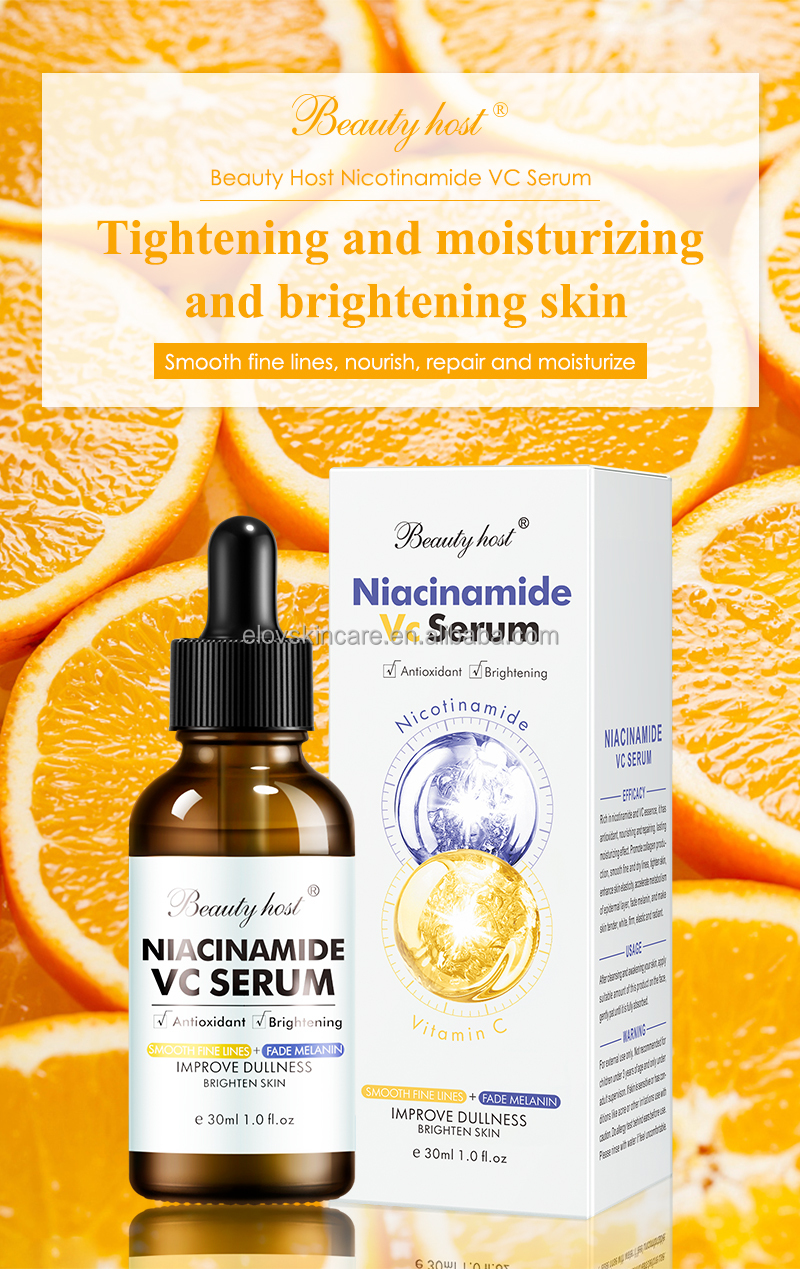 Private Label Anti Aging Anti Wrinkle Vitamin C Facial Serum Skin Care Whitening Brightening VC Face Serum
