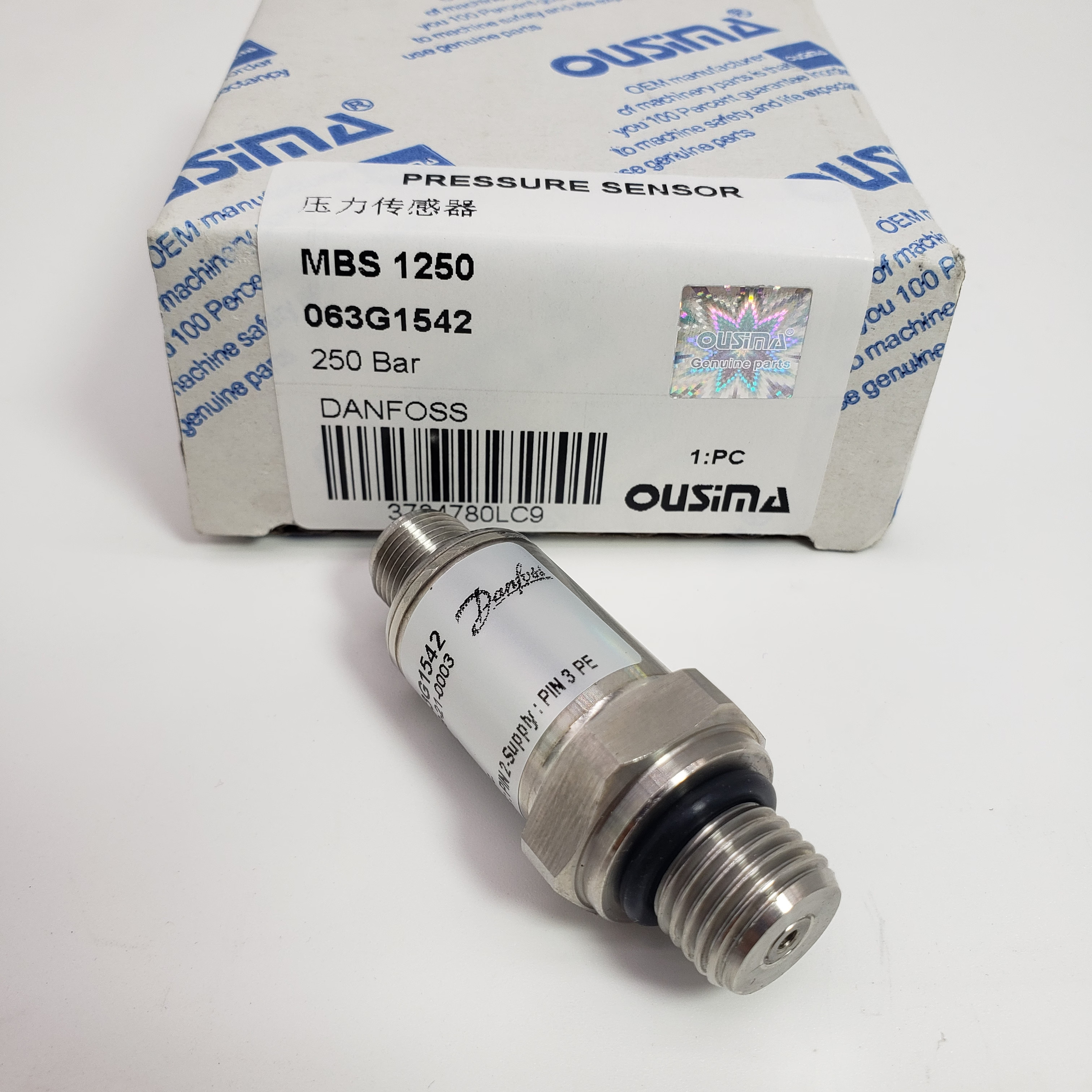 Pressure Sensor MBS 1250 063G1542 250 Bar For Danfoss