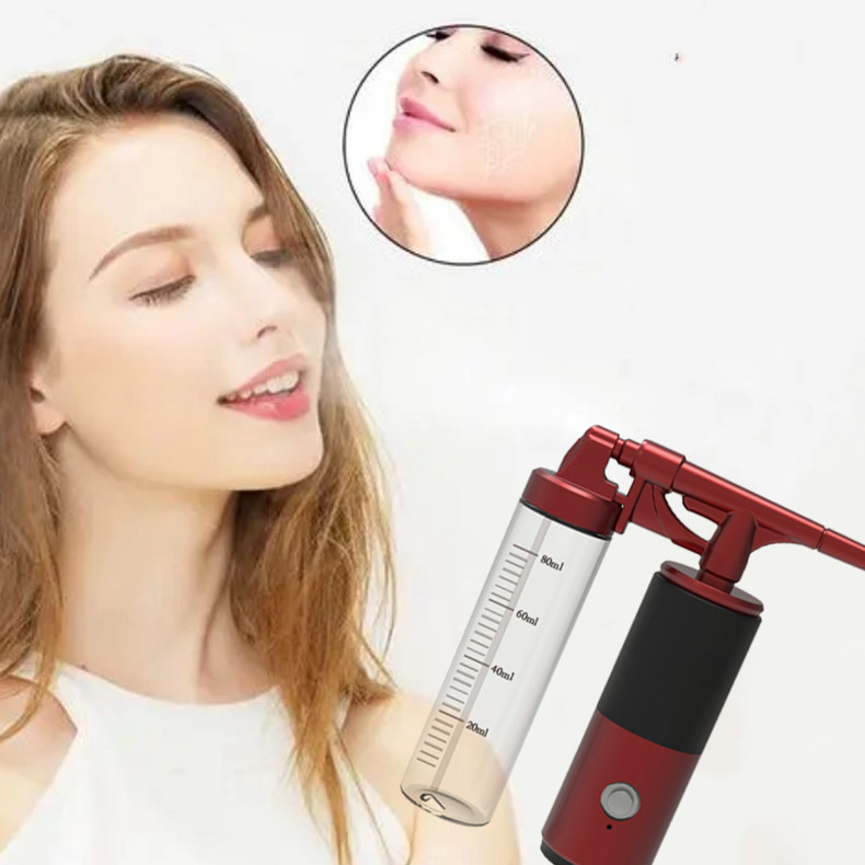 Handheld Oxygen Injector 8W Oxygen Facial Nano Mist Sprayer Mister Device