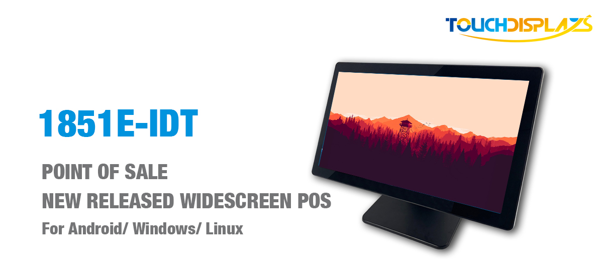Supermarket 1366*768 PCAP Touch Screen POS System