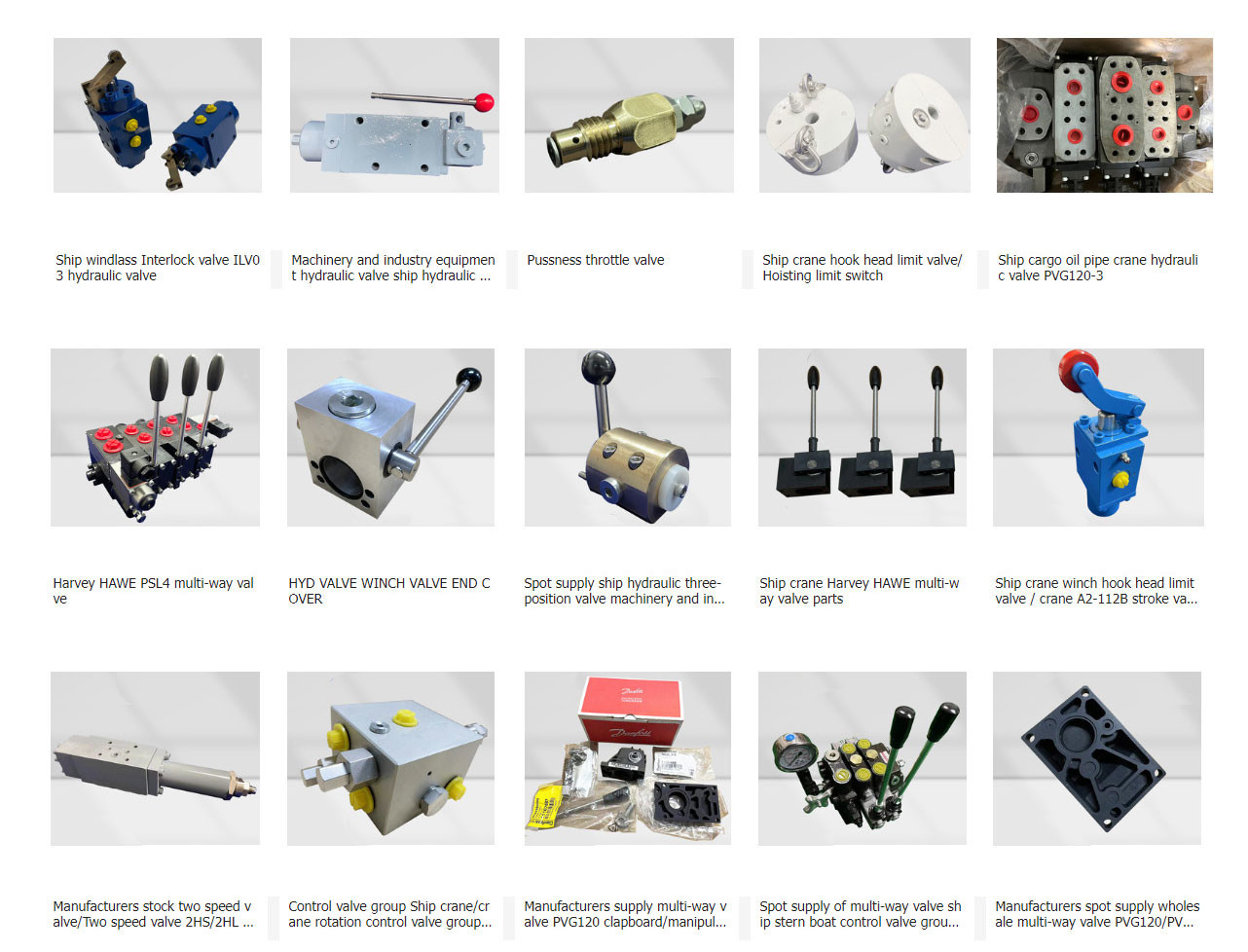 Crane Slewing Control Valve Group Rotary Combination YHW Two - Way Balancing Valve Block