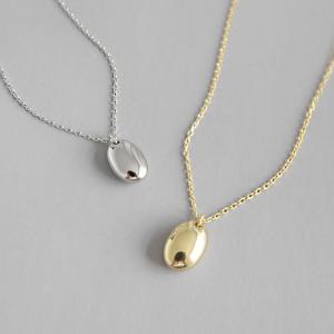 China 925 Sterling Silver Gold Plated Bead Charm Pendant Chain Necklace wholesale