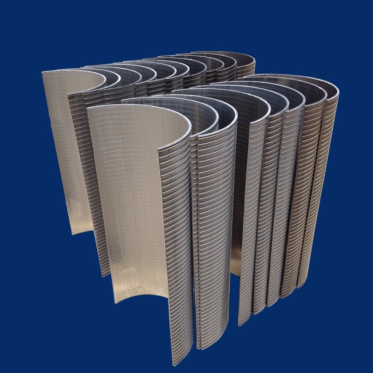 wedge wire screen panel or v wire filter plate or johnson screen plate / arc screen plate / sieve bend screens