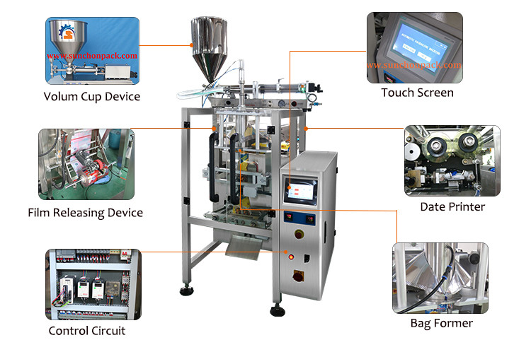 Barbecue Bacon Sauce Peanut Butter Liquid Packing Machine