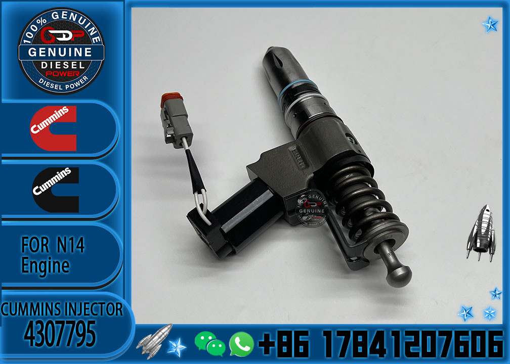 Reliable Fuel Injector Assembly 4307795 For Cummins Engine N14 Series Matching Diesel