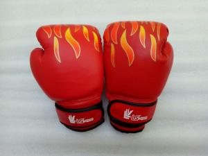 China PU Red Top professional king cheap boxing gloves made in China wholesale