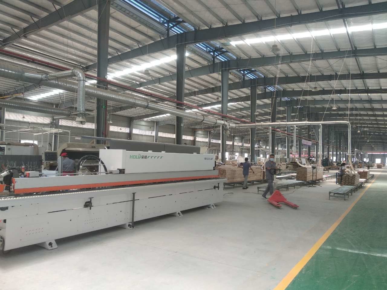 Fully Automatic Single Sided Edgebander Mdf PVC Edge Banding Production Line