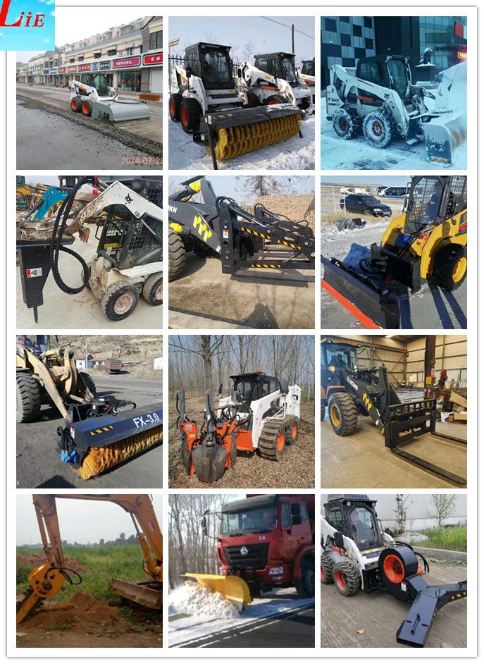 China snow sweeper attachments for XCMG Liugong SDLG wheel loader