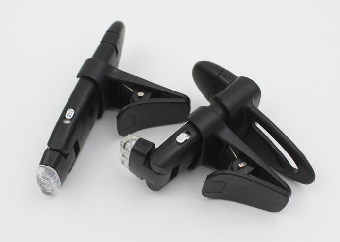 Black Rechargeable LED Book Light With 3xNi-ML Cell batteries 11*3.5*1.5cm