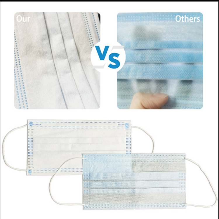 3 Layers Dispsoable Medical Mask Ear Loop Protective Face Masks Anti Pollution