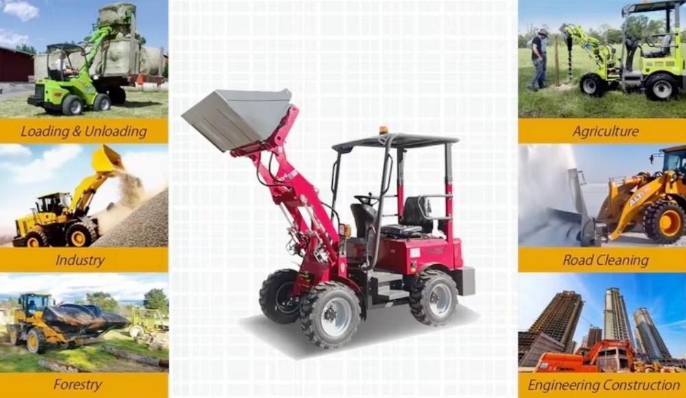 Chinese Loader Machine High Quality Battery Powered Electric Small Wheel Loader