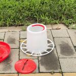 Waterproof Plastic Poultry Feeder For Chickens Ducks Geese Turkeys Automatic Pet